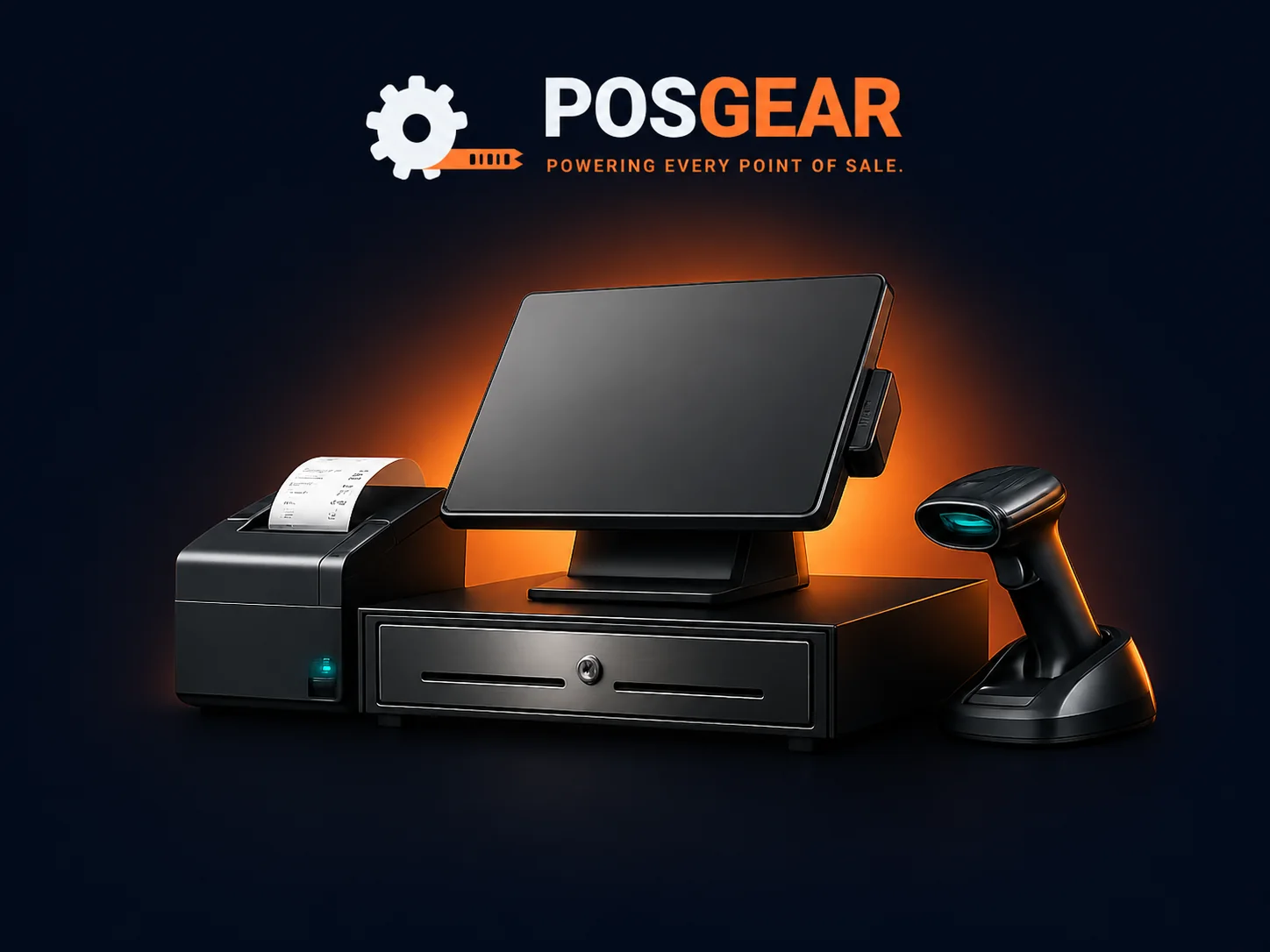 PosGear — POS terminals, receipt printers, barcode scanners and cash drawers, delivered across Oman